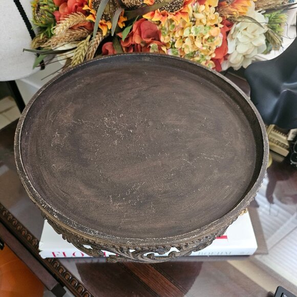 GG Collection Cake Pedestal Stand Plate  ONLY Gracious Goods Tuscan Style - Picture 4 of 4